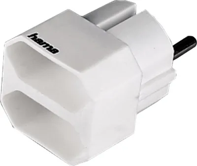 Produktbild von HAMA Multistecker, 2-fach, Weiß (00108847)