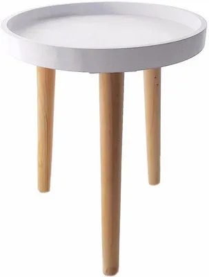 Produktbild von Holz Dekorations Tisch - Klein - 1 Stück - Weiß - 36 x 30 cm