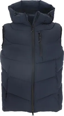 Produktbild von Blue Wave Herren Steppweste Jasper - Weste gesteppt mit abnehmbarer Kapuze in Marine Größe 3XL