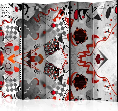 Immagine prodotto di Schermo monofacciale Abstractions 225x172 cm 5 pezzi grigio