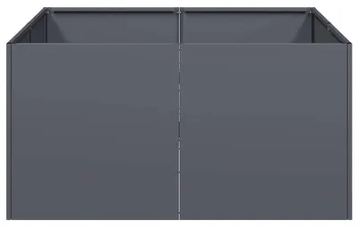 Obrázok produktu pre Kvetináč/záhradný box pre záhradu a balkón – antracitová farba, vyrobený z pozinkovanej ocele – 80x80x40 cm