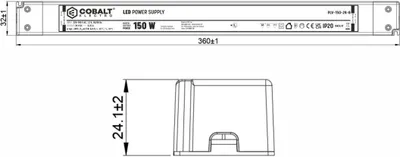 Produktbild von PLV LED-Netzteil 150W, 12V | IP20 Schutzart | Kompakt, Effizient & Sicher, Trafo für LED-Beleuchtung