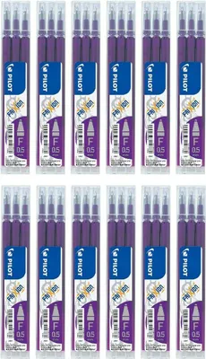 Produktbild von Pilot Frixion Ball Ersatzminen 0.5 violett- 36er-Set