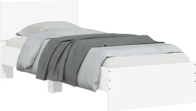 Immagine prodotto di vidaXL Struttura letto con testiera e luci LED bianche 90x200 cm