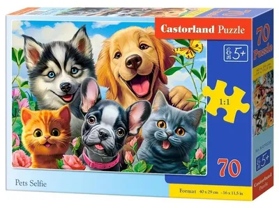 Immagine prodotto di Puzzle da 70 pezzi. Selfie degli animali
