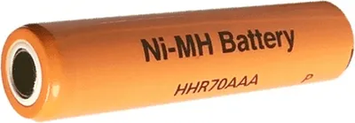 A single AAA battery is shown against a white background.