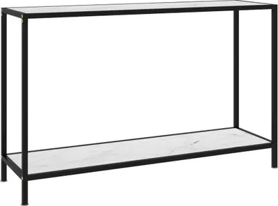 Produktbild von "im Angebot" Konsolentisch Weiß 120x35x75 cm Hartglas - Kaffeetisch CC9856