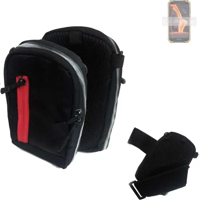 Produktbild von K-S-Trade Outdoor Gürteltasche Holster Umhängetasche kompatibel mit Ulefone Armor X6 Pro schwarz Handy Tasche Case travelbag Schutz Hülle Handy