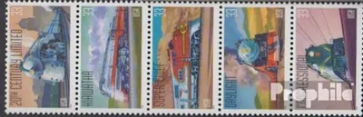 Produktbild von Briefmarken USA 1999 Mi 3159-3163 Fünferstreifen (kompl.Ausg.) postfrisch Eisenbahnen