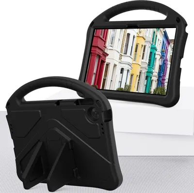 Obrázek produktu pro Dětské pouzdro pro Lenovo Tab 10,1'' TB-311/WIFI 10,1 2025, EVA lehké nárazuvzdorné pouzdro s skládacím stojánkem a rukojetí černé