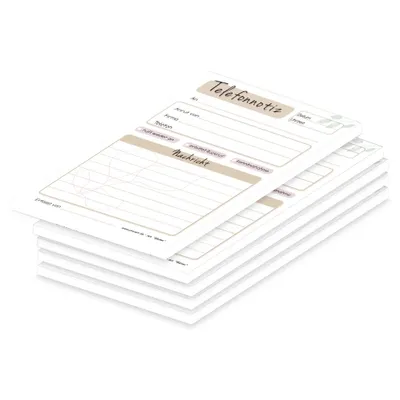 Produktbild von PRICARO Telefonnotizblock, A6, Blätter, 5 Stück