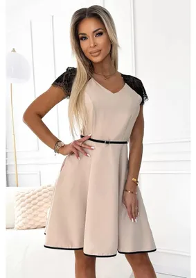 Productafbeelding van Kleid NUMOCO SILVIA 254-3, kleur: beige, maat: L