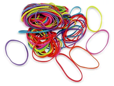 Produktbild von 130-teiliges Set Neonfarbige Gummibänder