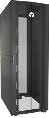 Produktbild von Vertiv VR RACK 48 HE Breite 800 mm Tiefe 1200 mm, Freistehendes Gestell, 48U, 1361 kg, Sperrschloss, Verstellbare Füße, Verbessertes Kabelmanagement