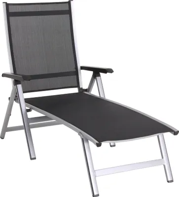 Produktbild von MWH Elements Klappbare Liege - Material: Aluminium, Farbe: Silber, Maße: 140 cmx70 cmx104,5 cm; 879105