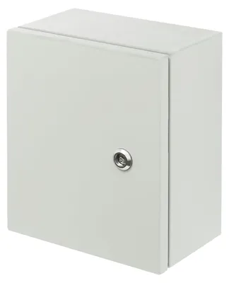 Produktbild von Elektrische Box, Robuste Stahlkonstruktion, Wandmontage-Design, GRAU