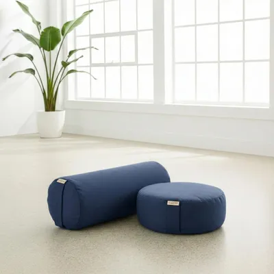 Produktbild von Yoga-Set Ananda (Meditationskissen Dhyana + Yoga-Bolster Samtosha)