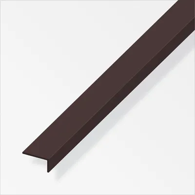 Produktbild von alfer Winkel 1 m, 16.5 x 25 mm PVC (Kunststoff) glatt braun