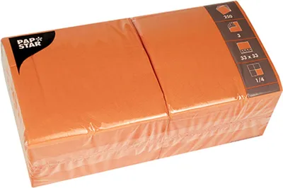 Produktbild von Papstar 81658, Orange, Seidenpapier, Einfarbig, 46,5 g/m², 330 mm, 330 mm