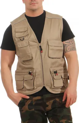 Produktbild von Mivaro Herren Sommer Outdoor Weste - Arbeitsweste mit Reißverschluss, viele Taschen, Drytech Futter, atmungsaktiv und leicht, Regular Fit, Größen S bis 5XL