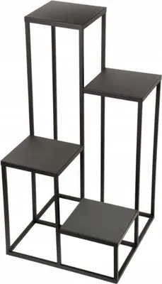 Obrázek produktu pro Moderní půdní stojan na květiny ČERNÁ 039/K-12-4K-75C