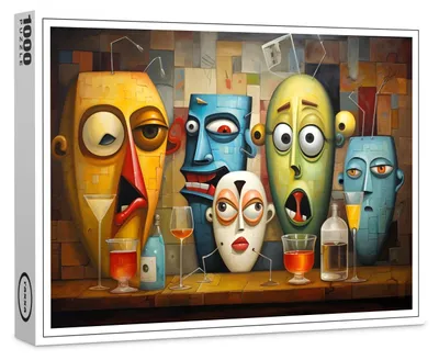 Produktbild von raxxa Premium-Puzzle "Whimsical Drink Drunk 6", 1000 Teile