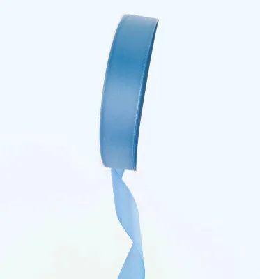 Produktbild von Taftband ohne Drahtkante - 10mm - 50m - col. 4 hellblau - 3596-10-50-4