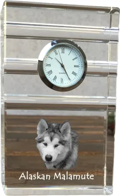 Productafbeelding van Alaskaanse Malamute driekleurige klok met hond Art-Dog