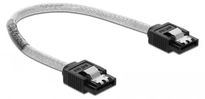 Immagine prodotto di Cavo SATA da 6 Gb/s, 20 cm, trasparente con clip metalliche