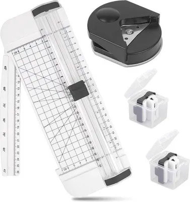 Produktbild von Famanu Papierschneider mit Ersatzklingen und Eckenabrunder - A5