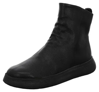 Produktbild von Think! Damen Stiefelette Turna Light Echtleder schwarz Gr. 39 leicht mit Reißverschluss und Wechselfußbett