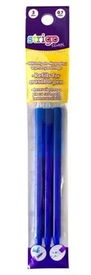 Produktbild von Ersatzminen für Kugelschreiber, löschbar, 0,7 mm, 3 Stück, STRIGO