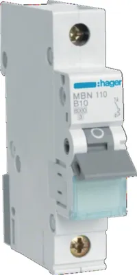 Produktbild von Hager Leitungsschutzschalter 1polig 10 A MBN110 (MBN110)