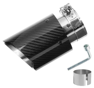 Obrázek produktu pro Univerzální výfukové koncovky z nerezové oceli a karbonu pro automobily