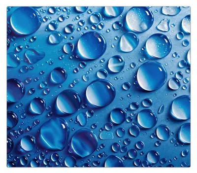 Produktbild von Spritzschutz Herdabdeckplatte Schneidebrett aus Glas Wassertropfen 1-Teilig (60x52cm)