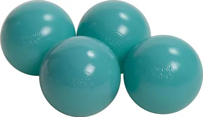 Obrázok produktu pre MeowBaby plastové loptičky do kúpeľa 7 cm, detské plastové loptičky na hranie, 50 kusov: tyrkysová