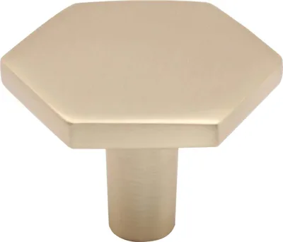 Produktbild von Natural Goods Berlin Möbelgriff HEXAGON, Möbelknopf, Schrankgriff, Knauf für Schublade und Tür, Gold, 1 Stück
