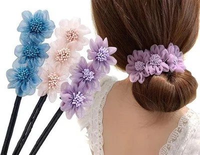 Produktbild von Haarformgerät 3er Set - 3 Farben - Haarbürstung - Lockenformgerät - Haarklips - Frisurformgerät - Haarstylingaccessoires