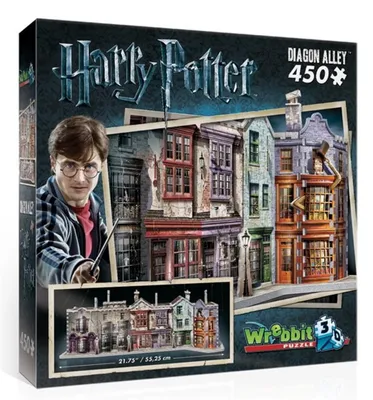Obrázok produktu pre Wrebbit 3D Harry Potter Diagon Alley 450 pcs, 450 kusov, Televízia / filmy, 14 rok / roky