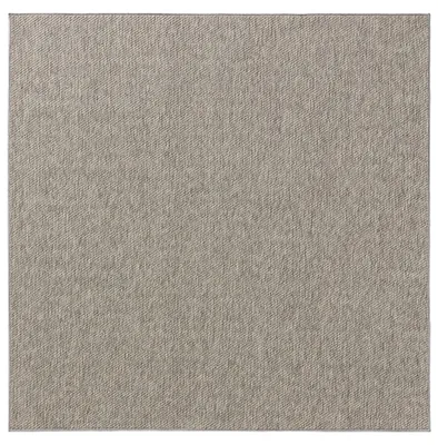 Produktbild von In- & Outdoor-Teppich Iowa Hellgrau 300x300 cm Wohnzimmer Quadratisch Einfarbig Modern Kurzflor benuta Skandinavisch