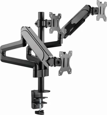 Immagine prodotto di Gembird MA-DA3-01 Supporto da tavolo per schermo piatto 68,6 cm (27") Nero Tavolo/banco (MA-DA3-01)