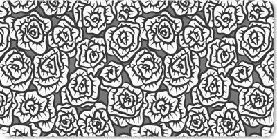 Produktbild von MuchoWow® Mauspad Mousepad Mädchen - Rosen - Schnittmuster - Mädchen - Kinder - Baby 60x30 cm - Mousepads - Maus Mat - Pad - Mausunterlage - Nachhaltig