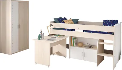 Produktbild von Parisot Charly Jugendzimmer 5-tlg mit Bett & Schrank