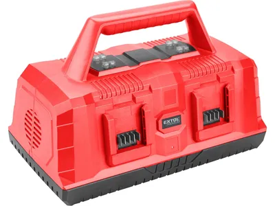 Obrázok produktu pre Nabíjačka Extol Premium (8891895) pre 4 akumulátory SHARE20V, 2+2, 3,5A