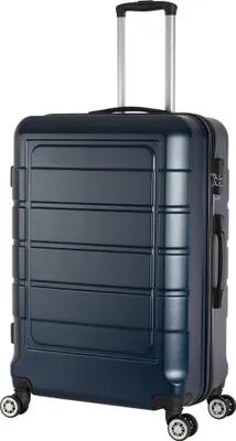 Produktbild von Hartschalenkoffer Trolley 4-Rollen Koffer Reisekoffer / XL 104 Liter / 201 - Farbe: dunkel-blau