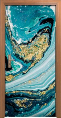 Produktbild von Türposter 90x200 cm Türaufkleber Türtapete Türfolie Klebefolie Kunst modernes Nachbildung Malerei abstrakte