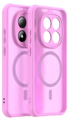 Produktbild von Handyhülle für Xiaomi Redmi Note 15 Pro 5G, Techsuit HaloFrost II MagSafe, Rosa
