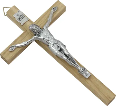 Produktbild von Wunderschönes hölzernes Eichenkreuz STREIFEN 15cm x 25cm