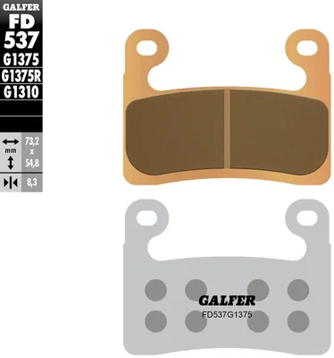 Produktbild von Sintermetallic (Gold) Sportbremsbeläge, Vorne Für Bmw S 1000Rr Abs '19-, S 1000R '21-, S 1000Xr '20-, R 1250Gs / Adv