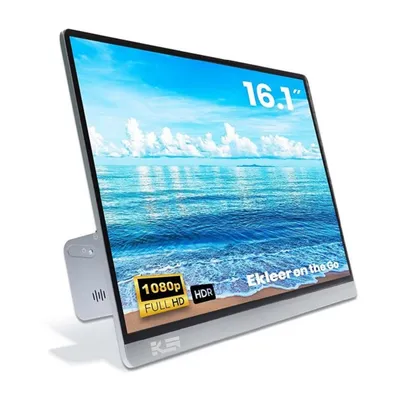 Image de EKLEER 16" Portable LCD Display USB Type-C ink. Travel Pouch
